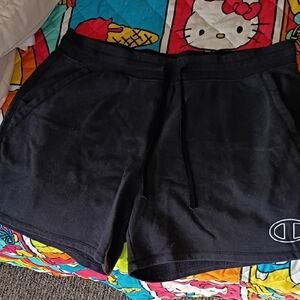 Champion Women's Dark Shorts with Logo